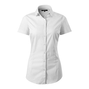 MALFINI Dámska košeľa s krátkym rukávom Flash - Biela | L