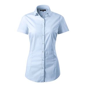 MALFINI Dámska košeľa s krátkym rukávom Flash - Svetlomodrá | S