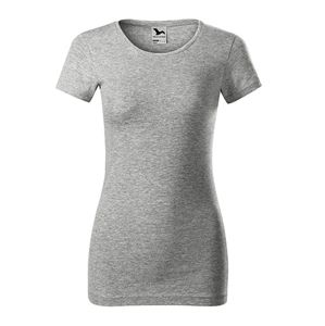 MALFINI Dámske tričko Glance - Tmavošedý melír | XS