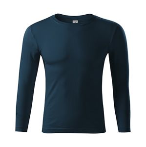 MALFINI Tričko s dlhým rukávom Progress LS - Námornícka modrá | XS