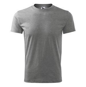 MALFINI Pánske tričko Classic New - Tmavošedý melír | L
