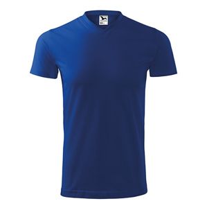 MALFINI Tričko Heavy V-neck - Kráľovská modrá | M