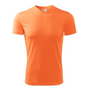 MALFINI Pánske tričko Fantasy - Neónovo mandarinková | XL