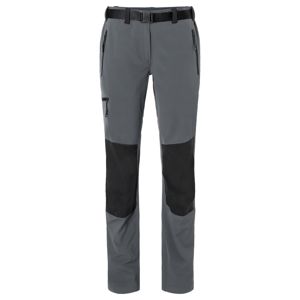James & Nicholson Dámske trekingové nohavice JN1205 - Tmavošedá / čierna | XL