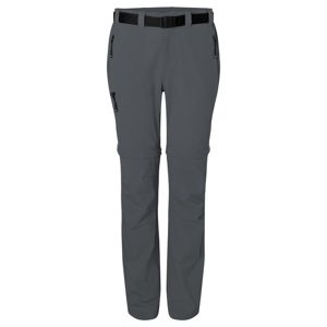 James & Nicholson Dámske outdoorové nohavice s odopínateľnými nohavicami JN1201 - Tmavošedá | XL