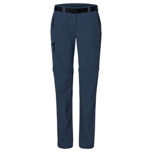 James & Nicholson Pánske outdoorové nohavice s odopínateľnými nohavicami JN1202 - Tmavomodrá | S