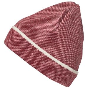 Myrtle Beach Elegantná pletená čiapka MB7117 - Indická červená / biela