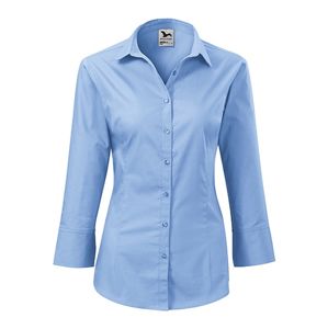 MALFINI Dámska košeľa s trojštvrťovým rukávom Style - Nebesky modrá | S