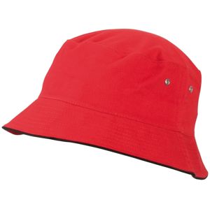 Myrtle Beach Detský klobúčik MB013 - Červená / čierna | 54 cm