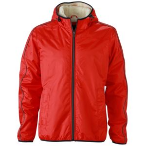 James & Nicholson Pánska bunda Baránok JN1104 - Světle červená / bílá | XL
