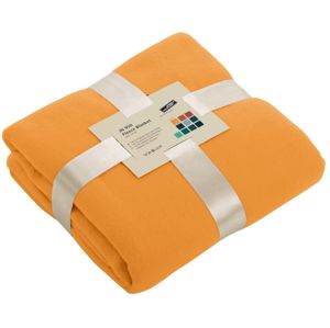 James & Nicholson Fleecová deka 130x170 cm JN950 - Oranžová | 130 x 170 cm