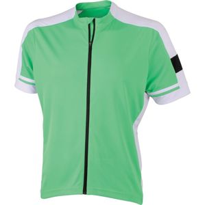 James & Nicholson Pánsky cyklistický dres JN454 - Zelená | XXL