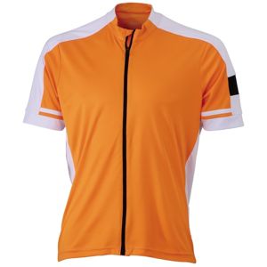 James & Nicholson Pánsky cyklistický dres JN454 - Oranžová | L