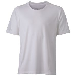 James & Nicholson Pánske bežecké tričko JN472 - Bílá / bílá | M