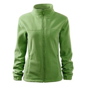 MALFINI Dámska fleecová mikina Jacket - Trávovo zelená | L