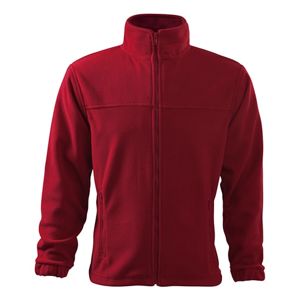 MALFINI Pánska fleecová mikina Jacket - Marlboro červená | XXXXL