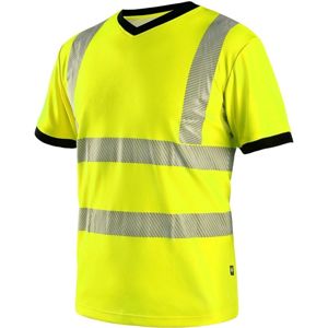 Canis Reflexné tričko CXS RIPON - Žltá / čierna | XXXL