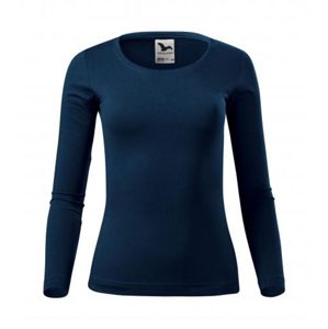 MALFINI Dámske tričko s dlhým rukávom Fit-T Long Sleeve - Námornícka modrá | XS