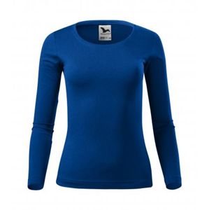 MALFINI Dámske tričko s dlhým rukávom Fit-T Long Sleeve - Kráľovská modrá | L