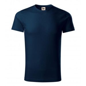 MALFINI Pánske tričko Origin - Námornícka modrá | XL
