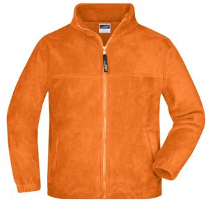 James & Nicholson Detská fleece mikina JN044k - Oranžová | XL