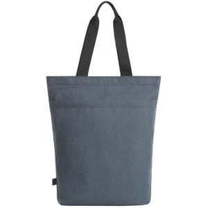 Halfar Pevná nákupná taška CIRCLE - Modrá / šedo kropenatá