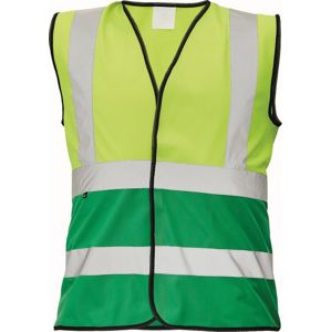 Cerva Reflexná vesta LYNX DUO - Žltá / zelená | M