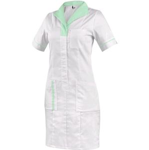 Canis Zdravotnícke šaty CXS BELLA - Bielo-zelená | 50