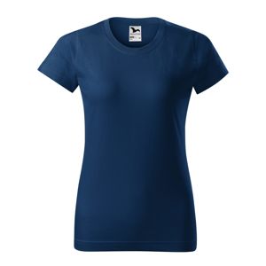 MALFINI Dámske tričko Basic - Polnočná modrá | L