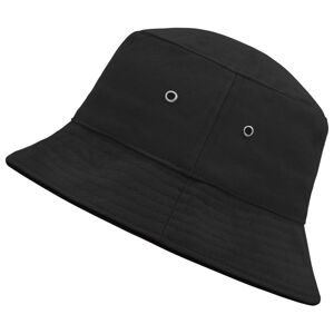 Myrtle Beach Bavlnený klobúk MB012 - Čierna / čierna | L/XL
