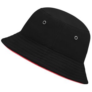 Myrtle Beach Detský klobúčik MB013 - Čierna / červená