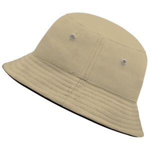 Myrtle Beach Detský klobúčik MB013 - Khaki / čierna