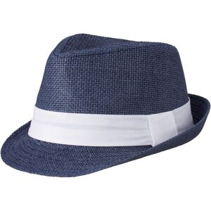 Myrtle Beach Letný klobúk MB6564 - Tmavomodrá / biela | S/M