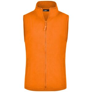 James & Nicholson Dámska fleecová vesta JN048 - Oranžová | XXL