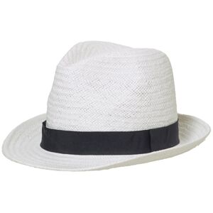 Myrtle Beach Letný klobúk MB6597 - Biela / čierna | L/XL