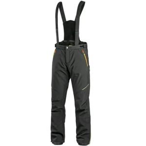 Canis (CXS) Pánske zimné softshellové nohavice CXS TRENTON - Čierna / žltá / oranžová | 50