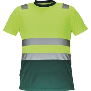 Cerva Pánske reflexné tričko MONZON - Žltá / zelená | XXXXXL