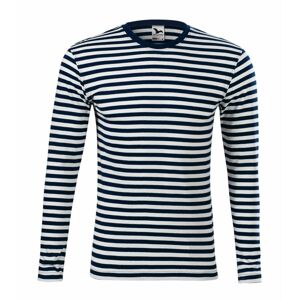 MALFINI Námornícke tričko s dlhým rukávom Sailor - Námornícka modrá | L