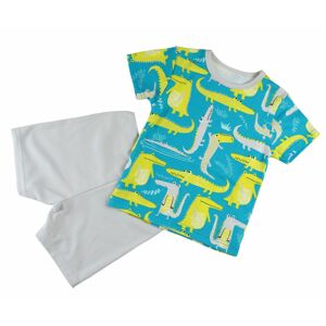 Chráněné dílny AVE Strážnice Detské pyžamo s krátkym rukávom s krokodýlmi - 110 cm