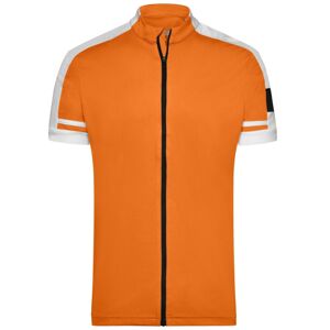 James & Nicholson Pánsky cyklistický dres JN454 - Oranžová | S
