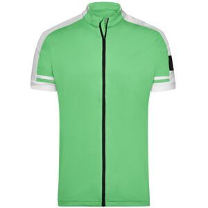 James & Nicholson Pánsky cyklistický dres JN454 - Zelená | XXL