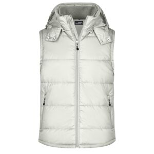 James & Nicholson Pánska zimná vesta s kapucňou JN1004 - Prírodná | M