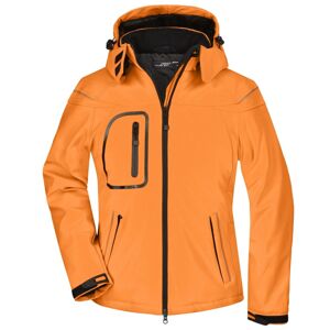 James & Nicholson Zimná dámska softshellová bunda JN1001 - Oranžová | M