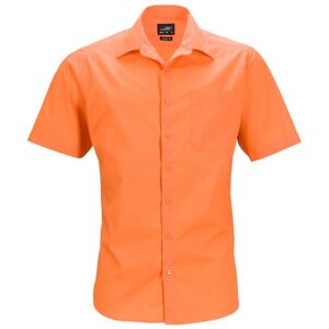 James & Nicholson Pánska košeľa s krátkym rukávom JN644 - Oranžová | S