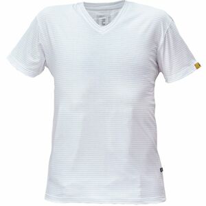 Cerva Antistatické tričko s krátkym rukávom do V NOYO ESD - Biela | XL