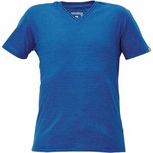 Cerva Antistatické tričko s krátkym rukávom do V NOYO ESD - Kráľovská modrá | XL