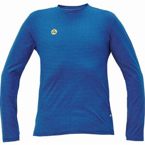 Cerva Antistatické tričko s dlhým rukávom NOYO ESD - Kráľovská modrá | L