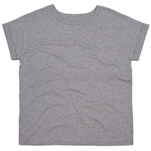 Mantis Voľné dámske tričko s krátkym rukávom - Šedý melír | XL