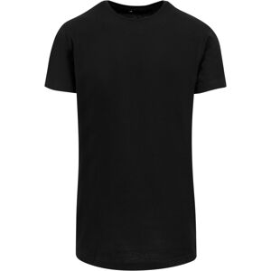 Build Your Brand Pánske predĺžené tričko - Čierna | S