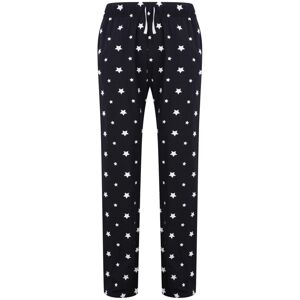 SF (Skinnifit) Pánske pyžamové nohavice so vzorom - Tmavě modrá / bílá | XL